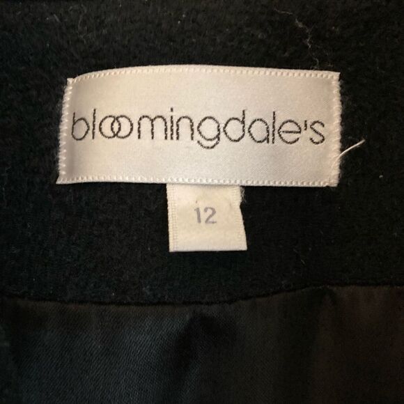 BLOOMINGDALE 12 Black Waist Length Jacket Coat - Picture 5 of 15